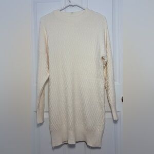 Chic Cream Cable Knit Sweater